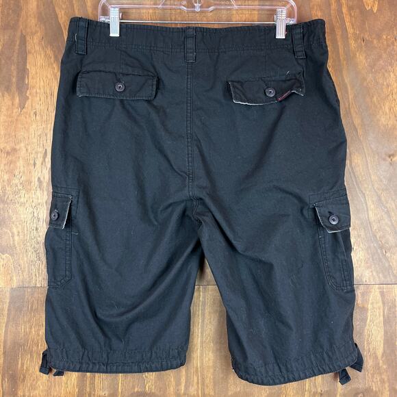 WeArFirst Mens Shorts Black Cargo Outdoors Active Gorpcore 100% Cotton 36x10 - Picture 10 of 12